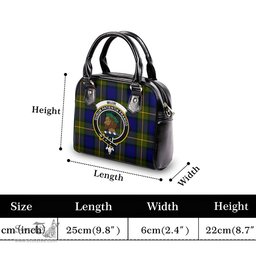 Scottish Muir Tartan Shoulder Handbags with Family Crest Scottish Plaid Tartan Plaid - ScotsTee - scotstee.com