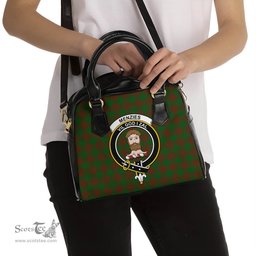 Scottish Menzies Tartan Shoulder Handbags with Family Crest Scottish Plaid Tartan Plaid - ScotsTee - scotstee.com