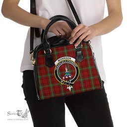 Scottish Morrison Tartan Shoulder Handbags with Family Crest Scottish Plaid Tartan Plaid - ScotsTee - scotstee.com