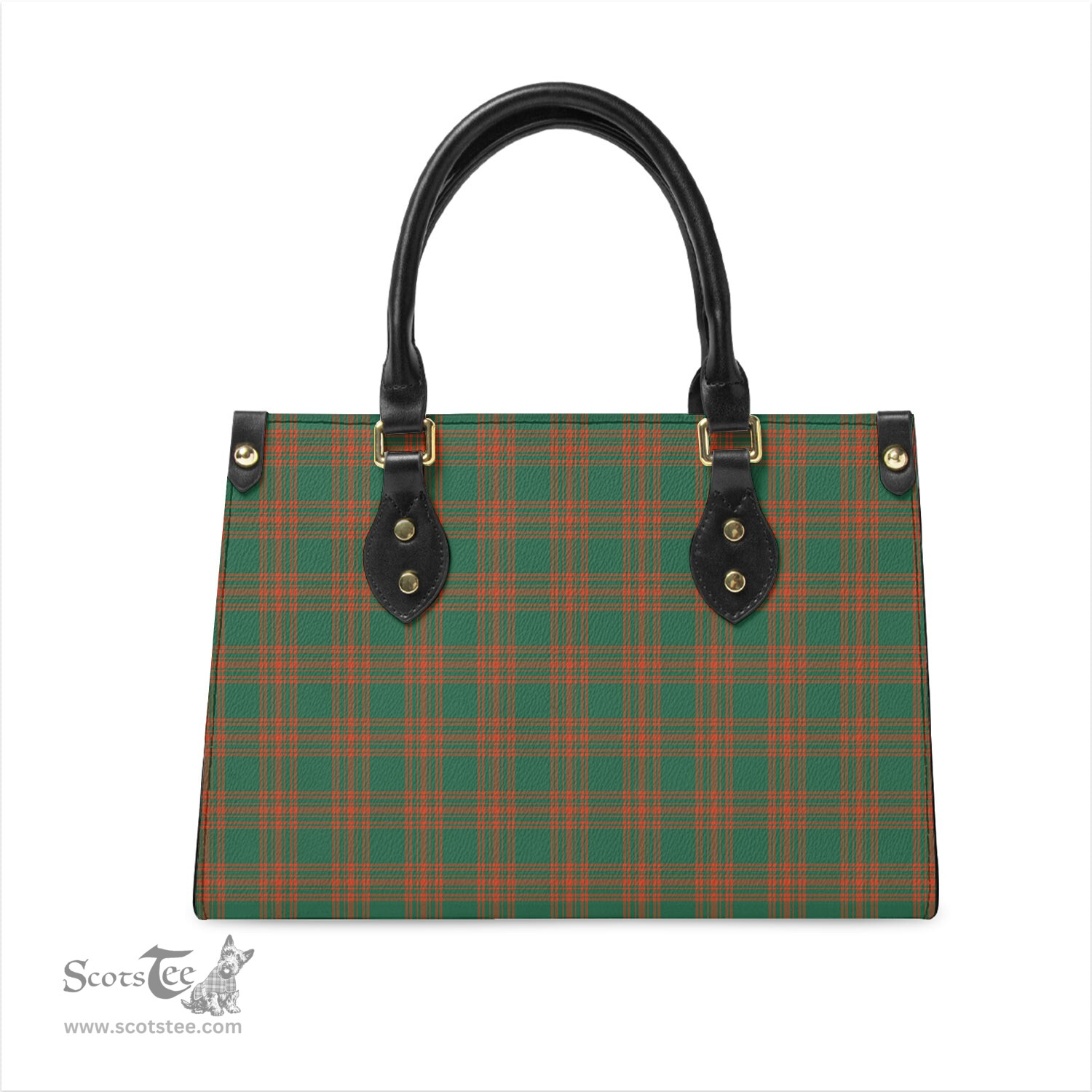 Scottish Menzies Green Ancient Tartan Leather Bag for Women Scottish Plaid Tartan Plaid - ScotsTee - scotstee.com