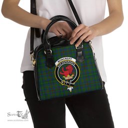 Scottish Moncrieff of Atholl Tartan Shoulder Handbags with Family Crest Scottish Plaid Tartan Plaid - ScotsTee - scotstee.com