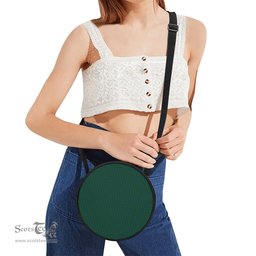 Scottish Montgomery Tartan Round Crossbody Bags - Round Purse Scottish Plaid Tartan Plaid - ScotsTee - scotstee.com