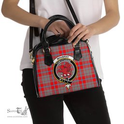 Scottish Moubray Tartan Shoulder Handbags with Family Crest Scottish Plaid Tartan Plaid - ScotsTee - scotstee.com