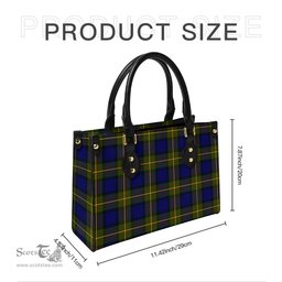 Scottish Muir Tartan Leather Bag for Women Scottish Plaid Tartan Plaid - ScotsTee - scotstee.com