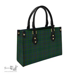 Scottish Moncrieff of Atholl Tartan Leather Bag for Women Scottish Plaid Tartan Plaid - ScotsTee - scotstee.com