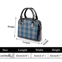 Scottish Menzies Dress Blue and White Tartan Shoulder Handbags Scottish Plaid Tartan Plaid - ScotsTee - scotstee.com