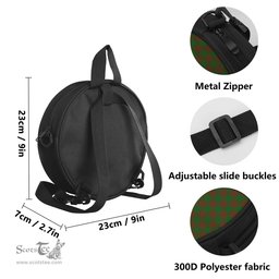 Scottish Menzies Tartan Round Crossbody Bags - Round Purse Scottish Plaid Tartan Plaid - ScotsTee - scotstee.com
