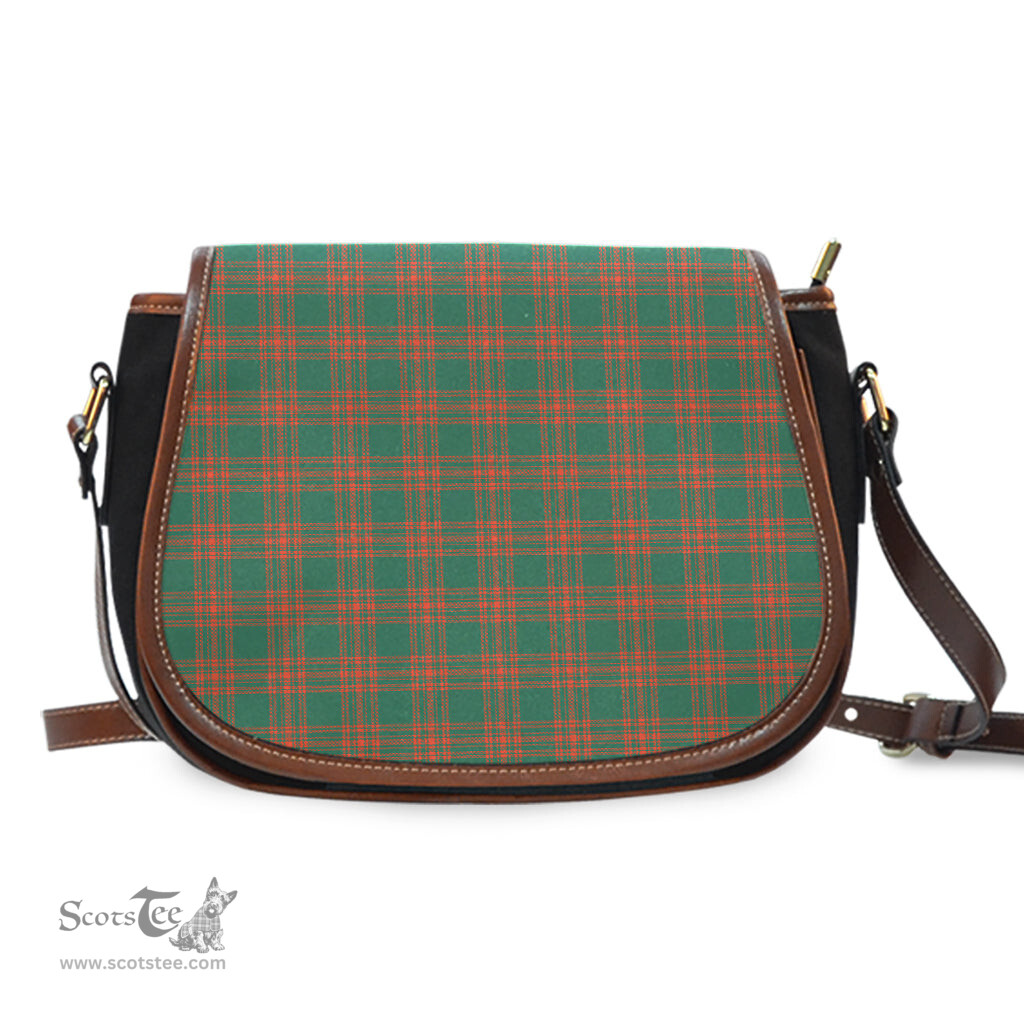 Scottish Menzies Green Ancient Tartan Saddle Crossbody Bag Scottish Plaid Tartan Plaid - ScotsTee - scotstee.com