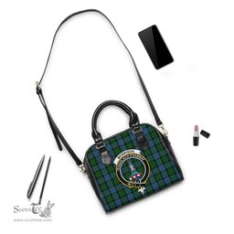 Scottish Morrison Society Tartan Shoulder Handbags with Family Crest Scottish Plaid Tartan Plaid - ScotsTee - scotstee.com