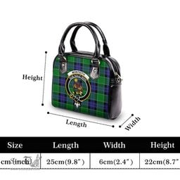 Scottish Monteith Tartan Shoulder Handbags with Family Crest Scottish Plaid Tartan Plaid - ScotsTee - scotstee.com