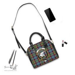 Scottish Norvel Tartan Shoulder Handbags with Family Crest Scottish Plaid Tartan Plaid - ScotsTee - scotstee.com
