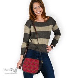 Scottish Murray of Tulloch Modern Tartan Saddle Crossbody Bag Scottish Plaid Tartan Plaid - ScotsTee - scotstee.com