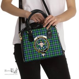 Scottish Murray of Atholl Ancient Tartan Shoulder Handbags with Family Crest Scottish Plaid Tartan Plaid - ScotsTee - scotstee.com