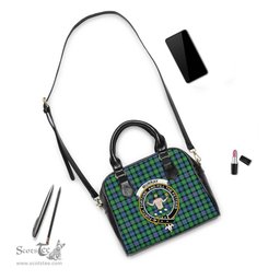 Scottish Murray of Atholl Ancient Tartan Shoulder Handbags with Family Crest Scottish Plaid Tartan Plaid - ScotsTee - scotstee.com