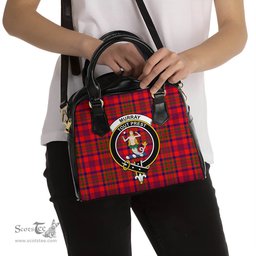 Scottish Murray of Tulloch Modern Tartan Shoulder Handbags with Family Crest Scottish Plaid Tartan Plaid - ScotsTee - scotstee.com