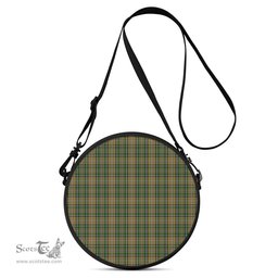 Scottish O'Farrell Tartan Round Crossbody Bags - Round Purse Scottish Plaid Tartan Plaid - ScotsTee - scotstee.com