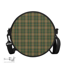Scottish O'Farrell Tartan Round Crossbody Bags - Round Purse Scottish Plaid Tartan Plaid - ScotsTee - scotstee.com
