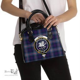 Scottish Nevoy Tartan Shoulder Handbags with Family Crest Scottish Plaid Tartan Plaid - ScotsTee - scotstee.com