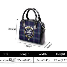 Scottish Nevoy Tartan Shoulder Handbags with Family Crest Scottish Plaid Tartan Plaid - ScotsTee - scotstee.com