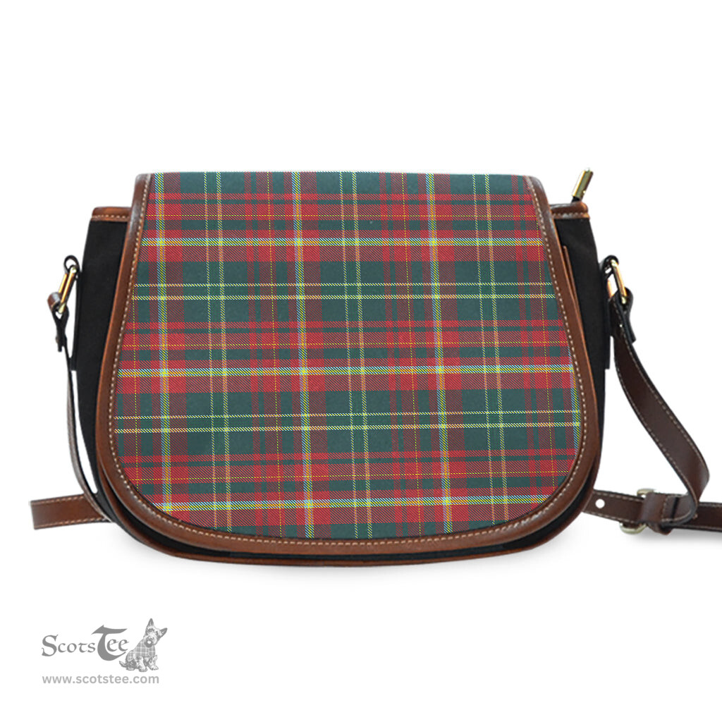 Scottish New Brunswick Province Canada Tartan Saddle Crossbody Bag Scottish Plaid Tartan Plaid - ScotsTee - scotstee.com