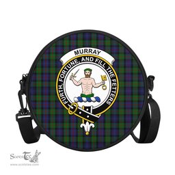Scottish Murray of Atholl Tartan Round Crossbody Bags - Round Purse with Family Crest Scottish Plaid Tartan Plaid - ScotsTee - scotstee.com