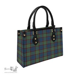 Scottish Nicolson Hunting Ancient Tartan Leather Bag for Women Scottish Plaid Tartan Plaid - ScotsTee - scotstee.com