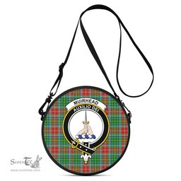 Scottish Muirhead Tartan Round Crossbody Bags - Round Purse with Family Crest Scottish Plaid Tartan Plaid - ScotsTee - scotstee.com