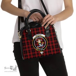 Scottish Murray of Ochtertyre Tartan Shoulder Handbags with Family Crest Scottish Plaid Tartan Plaid - ScotsTee - scotstee.com