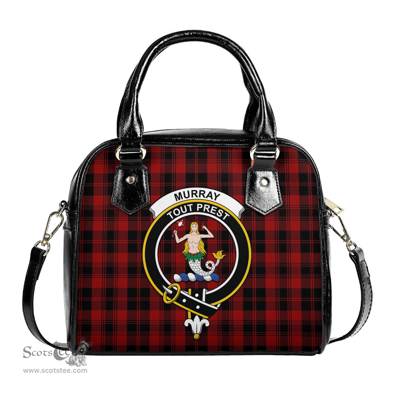 Scottish Murray of Ochtertyre Tartan Shoulder Handbags with Family Crest Scottish Plaid Tartan Plaid - ScotsTee - scotstee.com