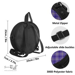 Scottish Ochterlony Tartan Round Crossbody Bags - Round Purse Scottish Plaid Tartan Plaid - ScotsTee - scotstee.com