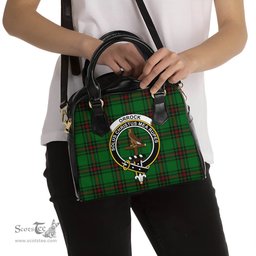 Scottish Orrock Tartan Shoulder Handbags with Family Crest Scottish Plaid Tartan Plaid - ScotsTee - scotstee.com