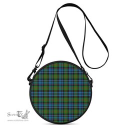Scottish Newlands of Lauriston Tartan Round Crossbody Bags - Round Purse Scottish Plaid Tartan Plaid - ScotsTee - scotstee.com