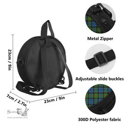 Scottish Newlands of Lauriston Tartan Round Crossbody Bags - Round Purse Scottish Plaid Tartan Plaid - ScotsTee - scotstee.com