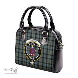 Scottish Ogilvie (Ogilvy) Hunting Tartan Shoulder Handbags with Family Crest Scottish Plaid Tartan Plaid - ScotsTee - scotstee.com