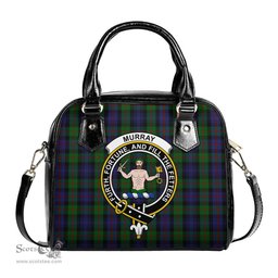 Scottish Murray of Atholl Tartan Shoulder Handbags with Family Crest Scottish Plaid Tartan Plaid - ScotsTee - scotstee.com