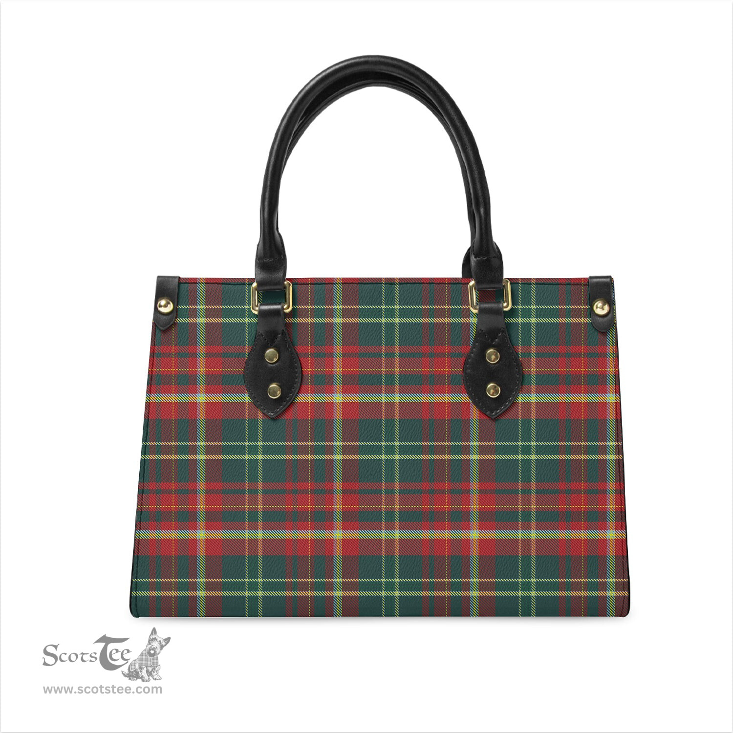 Scottish New Brunswick Province Canada Tartan Leather Bag for Women Scottish Plaid Tartan Plaid - ScotsTee - scotstee.com