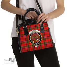 Scottish Munro Modern Tartan Shoulder Handbags with Family Crest Scottish Plaid Tartan Plaid - ScotsTee - scotstee.com