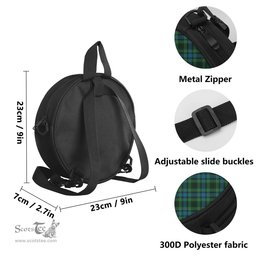 Scottish O'Donohue Tartan Round Crossbody Bags - Round Purse Scottish Plaid Tartan Plaid - ScotsTee - scotstee.com