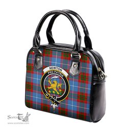 Scottish Newton Tartan Shoulder Handbags with Family Crest Scottish Plaid Tartan Plaid - ScotsTee - scotstee.com