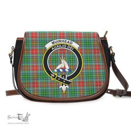 Scottish Muirhead Tartan Saddle Crossbody Bag with Family Crest Scottish Plaid Tartan Plaid - ScotsTee - scotstee.com