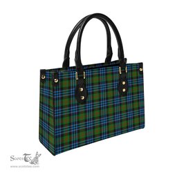 Scottish Newlands of Lauriston Tartan Leather Bag for Women Scottish Plaid Tartan Plaid - ScotsTee - scotstee.com