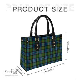 Scottish Newlands of Lauriston Tartan Leather Bag for Women Scottish Plaid Tartan Plaid - ScotsTee - scotstee.com