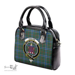 Scottish Ogilvie (Ogilvy) Hunting Ancient Tartan Shoulder Handbags with Family Crest Scottish Plaid Tartan Plaid - ScotsTee - scotstee.com