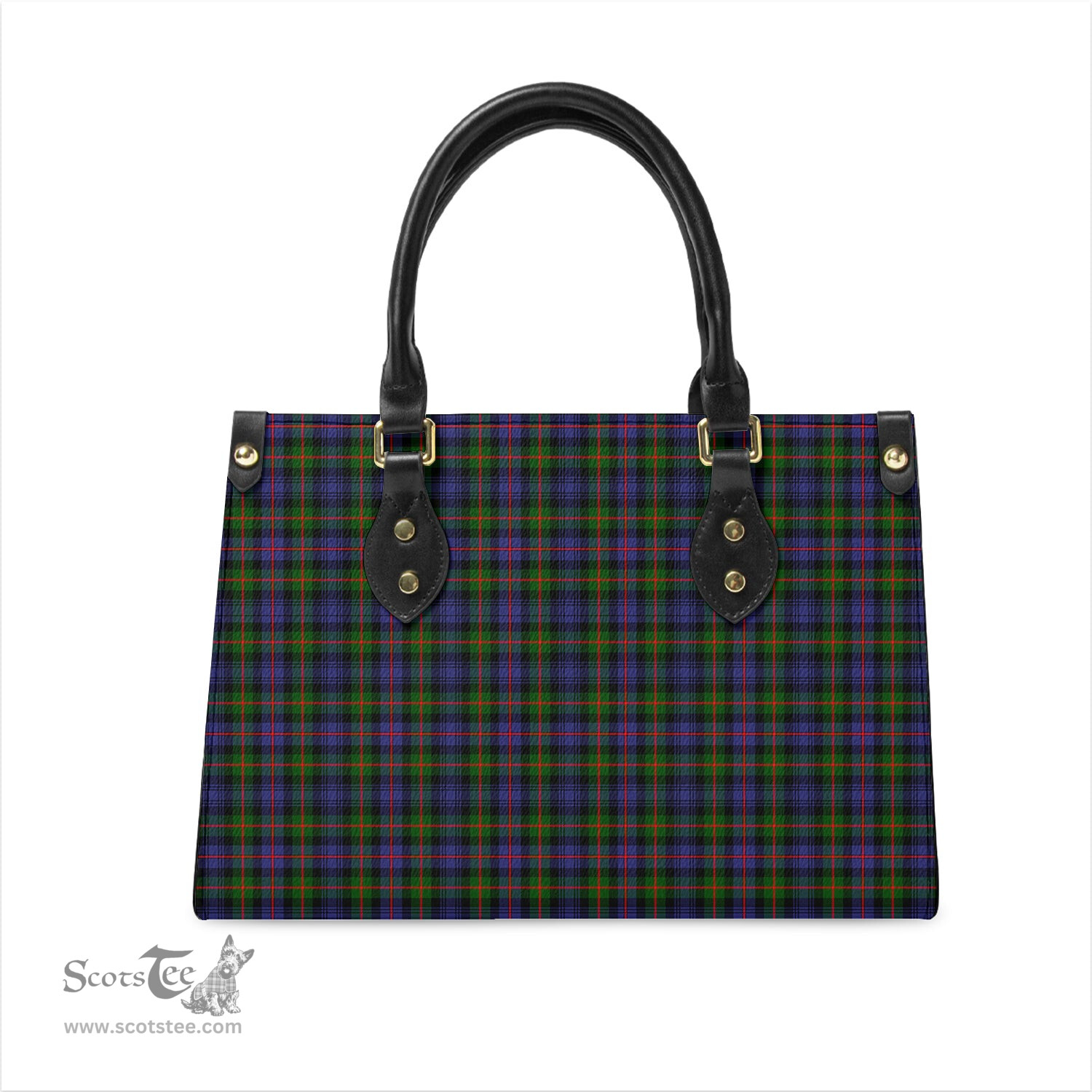 Scottish Murray of Atholl Modern Tartan Leather Bag for Women Scottish Plaid Tartan Plaid - ScotsTee - scotstee.com