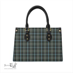 Scottish Ogilvie (Ogilvy) Hunting Tartan Leather Bag for Women Scottish Plaid Tartan Plaid - ScotsTee - scotstee.com