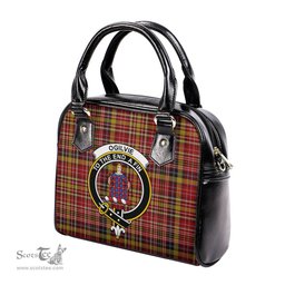 Scottish Ogilvie (Ogilvy) of Strathallan Tartan Shoulder Handbags with Family Crest Scottish Plaid Tartan Plaid - ScotsTee - scotstee.com