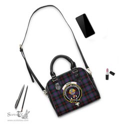 Scottish Nairn Tartan Shoulder Handbags with Family Crest Scottish Plaid Tartan Plaid - ScotsTee - scotstee.com