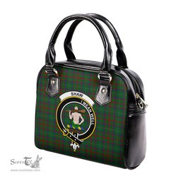 Scottish Shaw of Tordarroch Green Hunting Tartan Shoulder Handbags with Family Crest Scottish Plaid Tartan Plaid - ScotsTee - scotstee.com