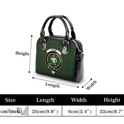 Scottish Shaw of Tordarroch Green Hunting Tartan Shoulder Handbags with Family Crest Scottish Plaid Tartan Plaid - ScotsTee - scotstee.com