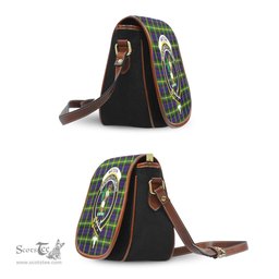 Scottish Watson Modern Tartan Saddle Crossbody Bag with Family Crest Scottish Plaid Tartan Plaid - ScotsTee - scotstee.com